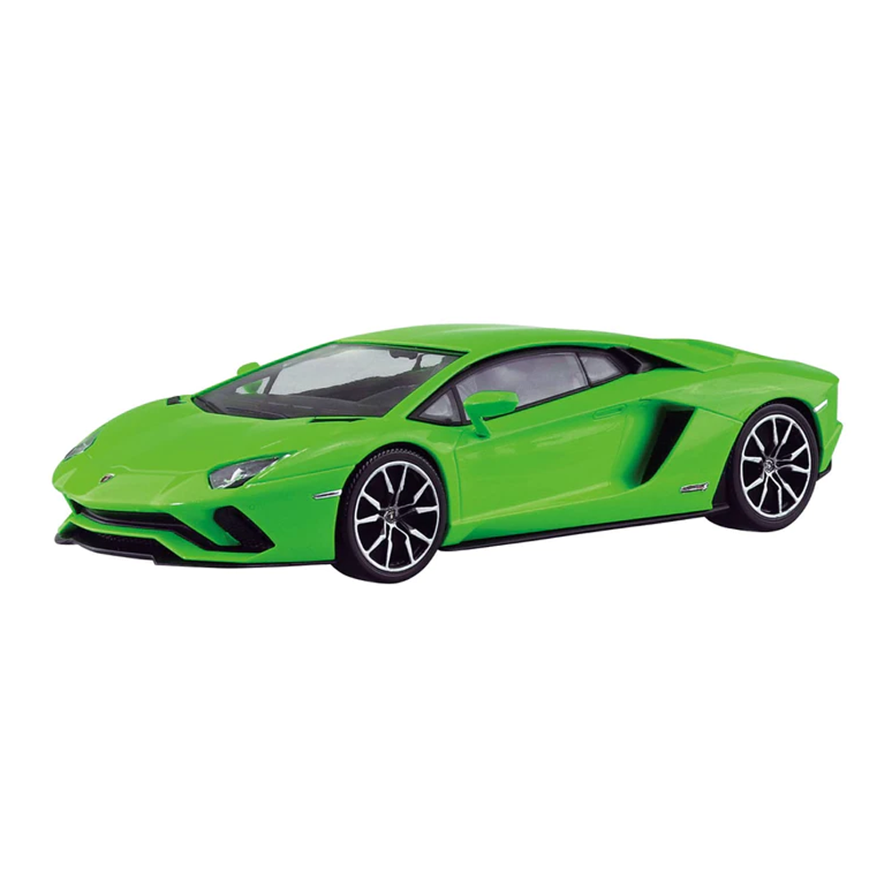 Aoshima: 1/32 The Snap Kit Lamborghini Aventador S (Pearl Green) Scale Model Kit #12-D (ONLINE ORDER ONLY)