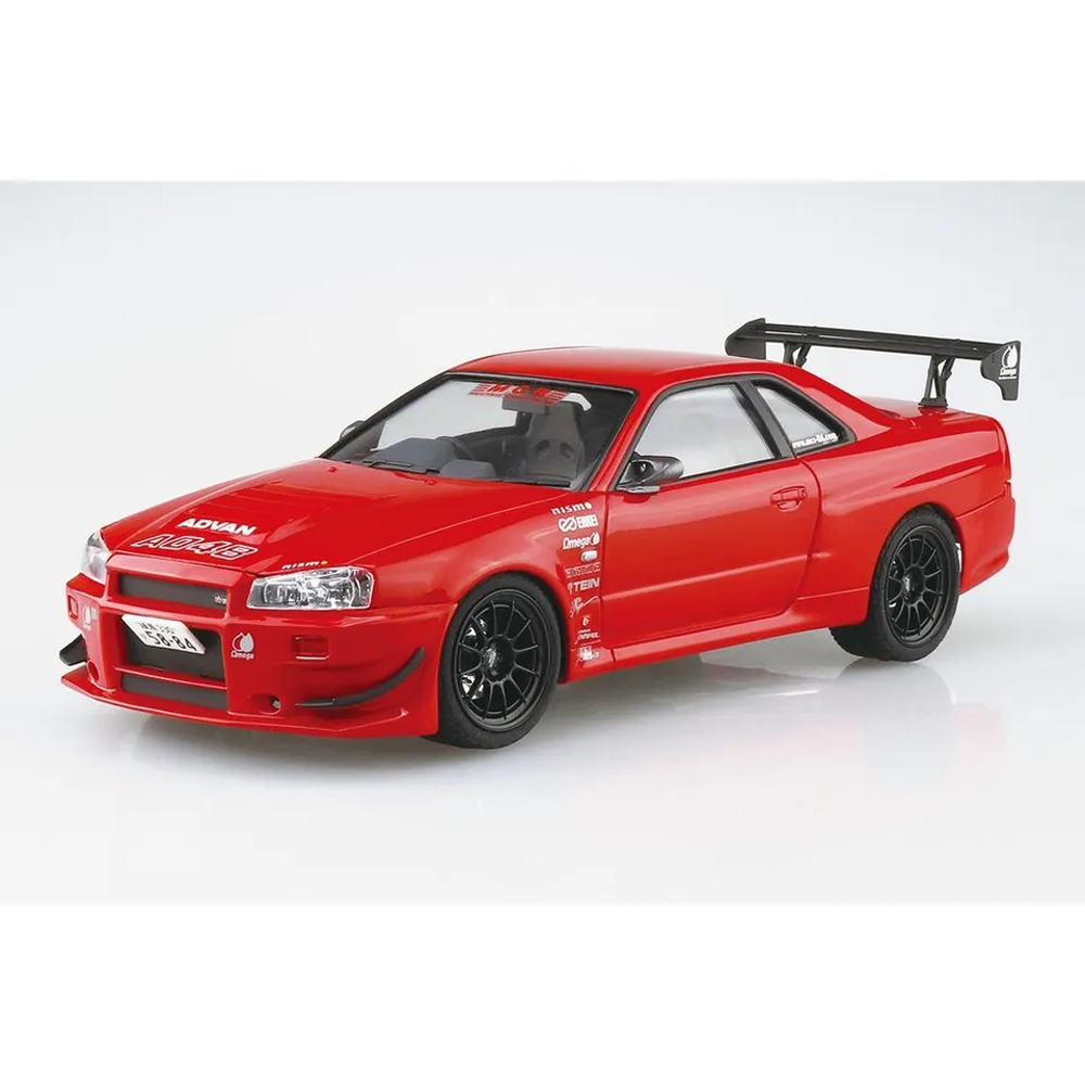 Aoshima: 1/24 Nissan MCR Skyline BNR34 GT-R '02 Scale Model Kit #71 (ONLINE ORDER ONLY)