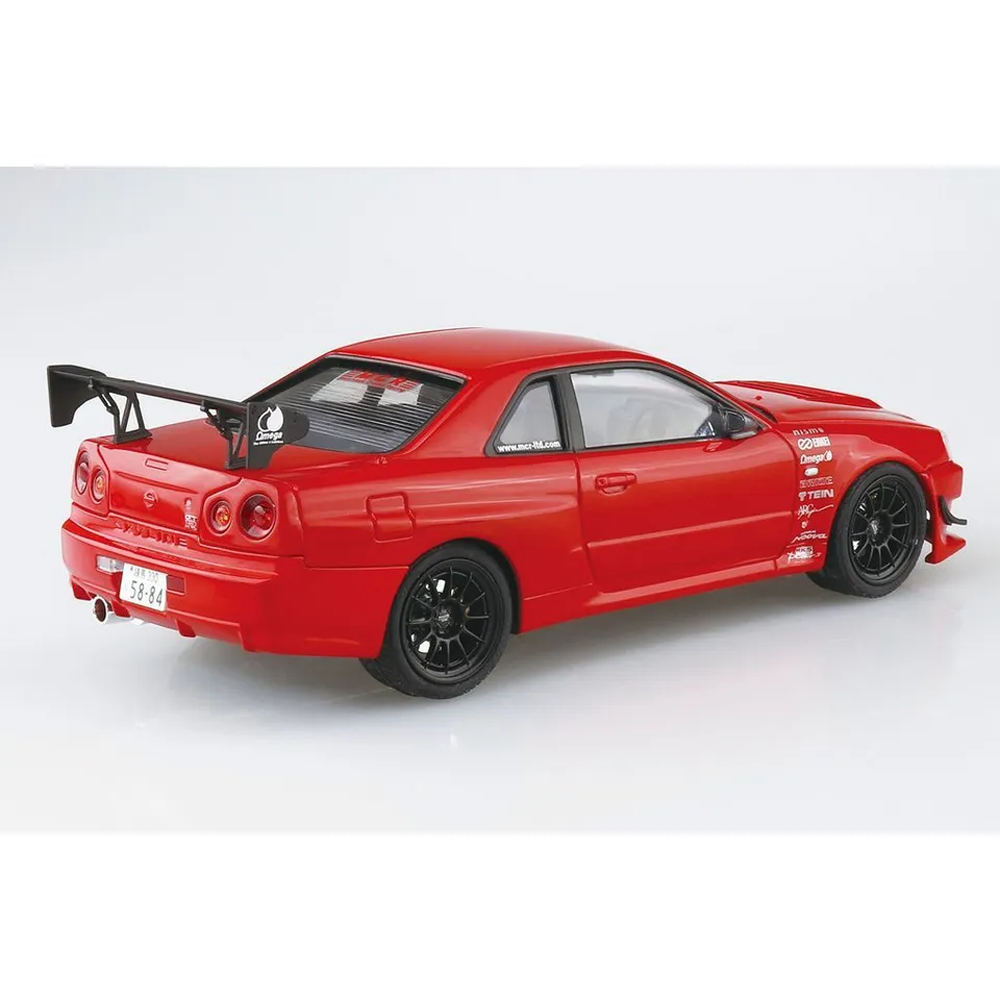 Aoshima: 1/24 Nissan MCR Skyline BNR34 GT-R '02 Scale Model Kit #71 (ONLINE ORDER ONLY)