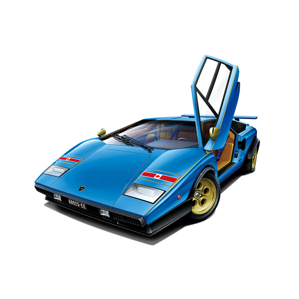 Aoshima: 1/24 '76 WOLF Countach Version 2 Scale Model Kit #18 (ONLINE ORDER ONLY)