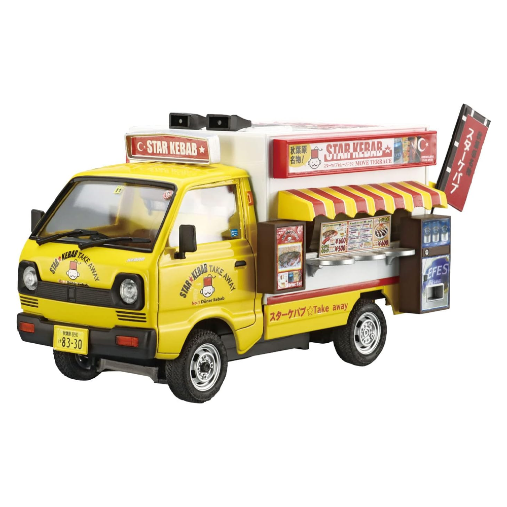 Aoshima: 1/24 Catering Machine Series - Star Kebab Move Terrace Scale Model Kit #6 (ONLINE ORDER ONLY)