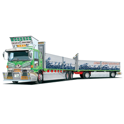 Aoshima: 1/64 Decoration Truck Mini Deco Next Fellow Traveler Truck and Trailer Scale Model Kit #10 (ONLINE ORDER ONLY)
