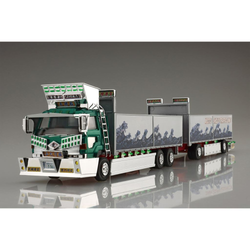 Aoshima: 1/64 Decoration Truck Mini Deco Next Fellow Traveler Truck and Trailer Scale Model Kit #10 (ONLINE ORDER ONLY)