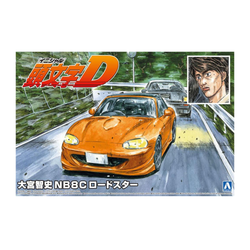 Aoshima: 1/24 Initial D - Omiya Satoshi NB8C Roadster Scale Model Kit #16 (ONLINE ORDER ONLY)