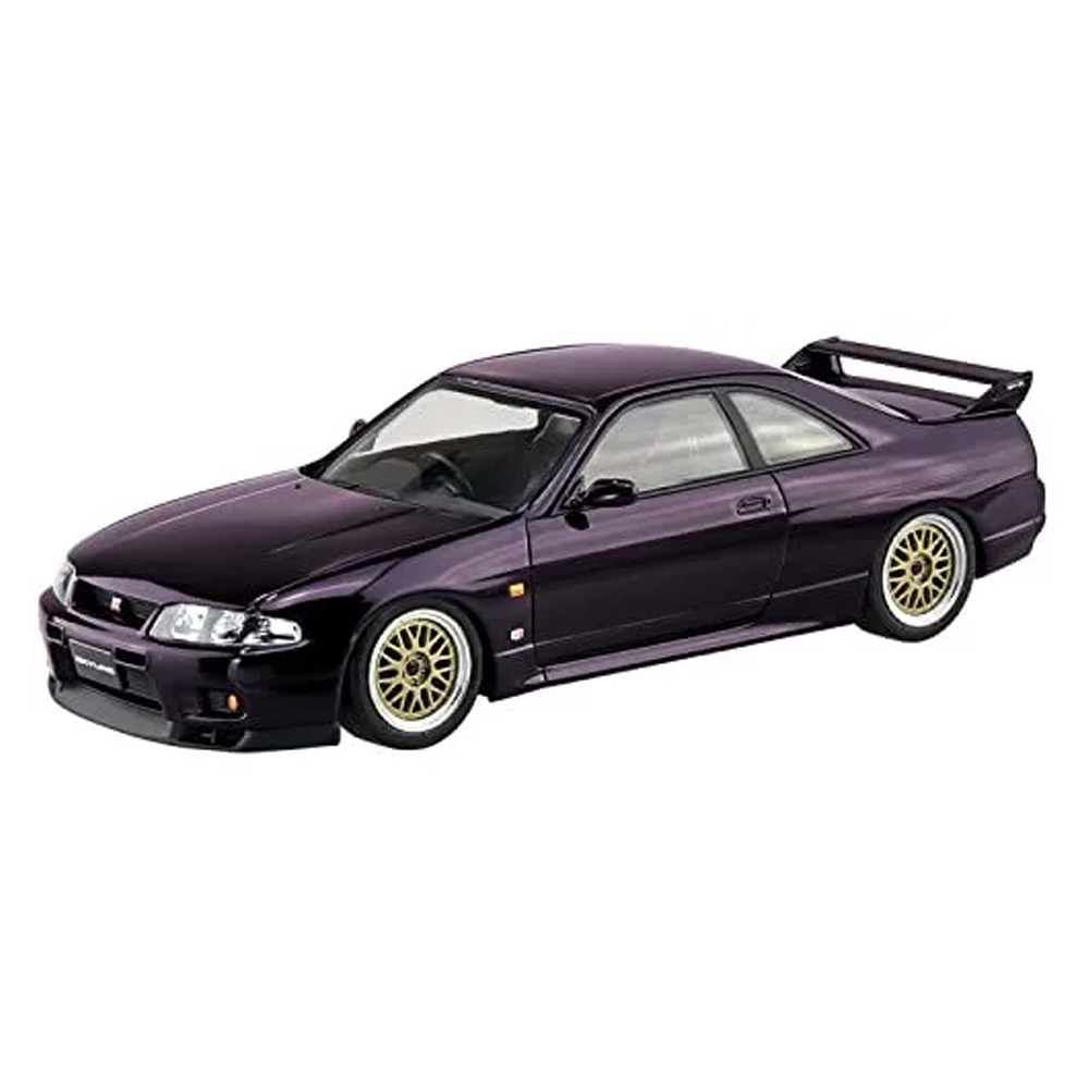 Aoshima: 1/32 Snap Kit Nissan R33 Skyline GT-R (Midnight Purple) Scale Model Kit #15-A (ONLINE ORDER ONLY)