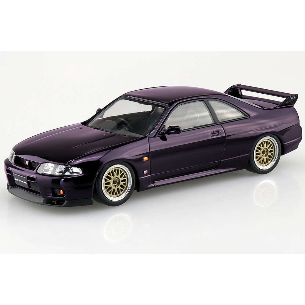 Aoshima: 1/32 Snap Kit Nissan R33 Skyline GT-R (Midnight Purple) Scale Model Kit #15-A (ONLINE ORDER ONLY)