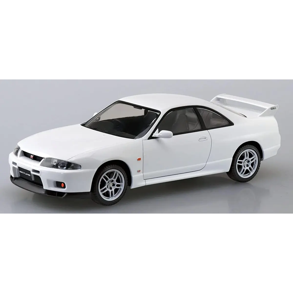 Aoshima: 1/32 The Snap Kit Nissan R33 Skyline GT-R (White) Scale Model Kit #15-C (ONLINE ORDER ONLY)