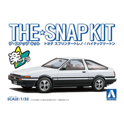 Aoshima: 1/32 The Snap Kit Toyota Sprinter Trueno (High-Tech Two Tone) 1/32 Scale Model Kit #16-A (ONLINE ORDER ONLY)