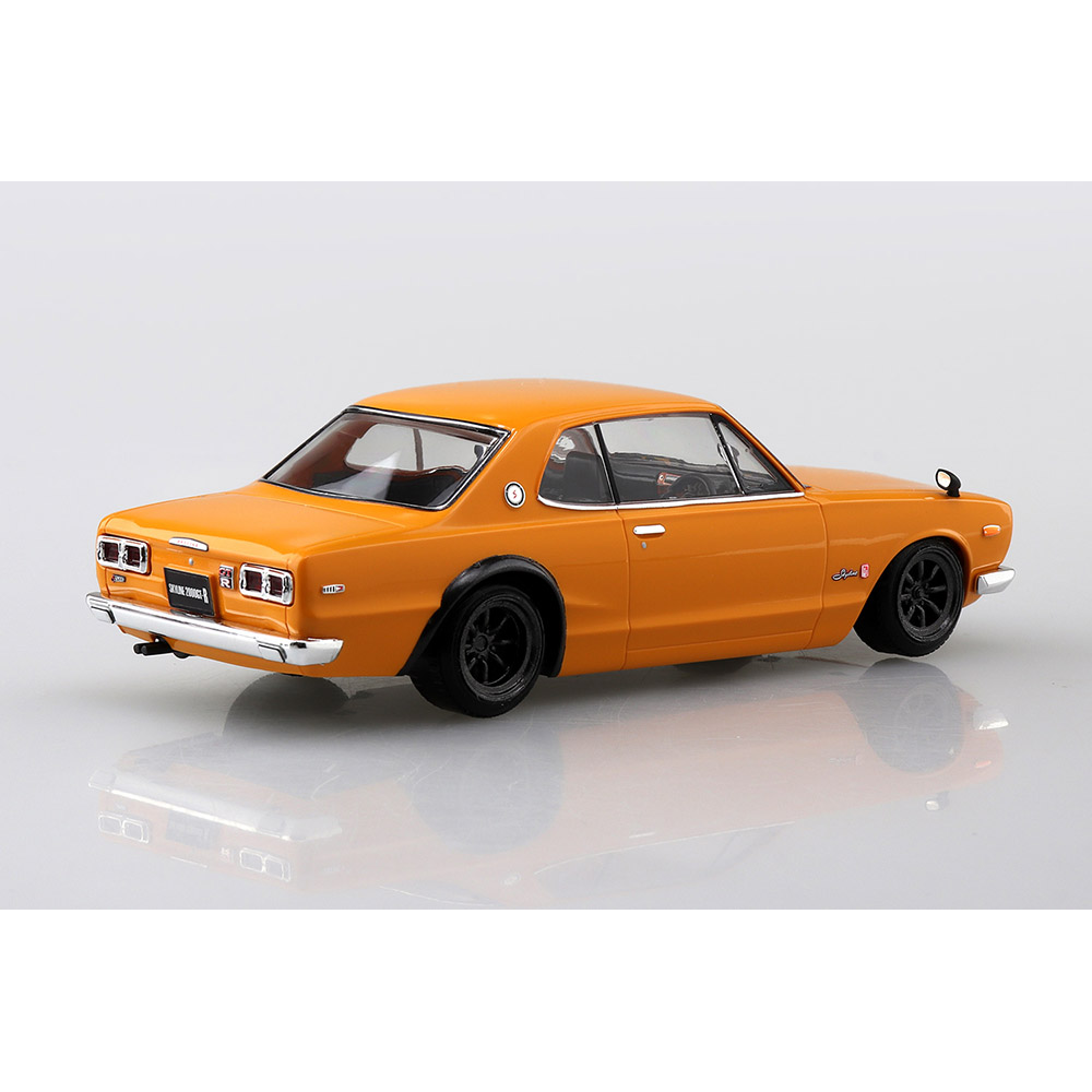 Aoshima: 1/32 The Snap Kit Nissan Skyline 2000 GT-R Custom Wheel (Safari Brown) Scale Model Kit #08-SP4 (ONLINE ORDER ONLY)
