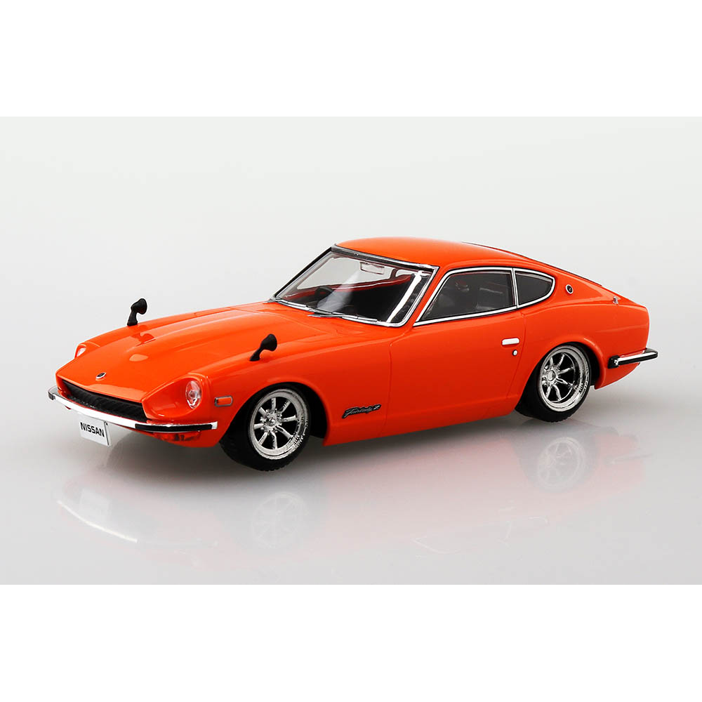 Aoshima: 1/32 The Snap Kit Nissan S30 Fairlady Z Custom Wheel (Orange) Scale Model Kit #13-SP3 (ONLINE ORDER ONLY)