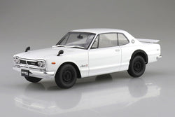 KPGC10 SKYLINE HT 2000GT-R 1971 White Model Kit (ONLINE ORDER ONLY)