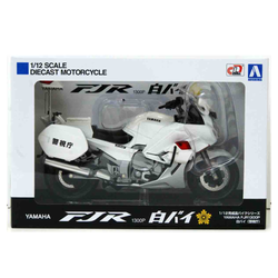 Aoshima: 1/12 Scale Yamaha FJR1300P Police Die-Cast Motorcycle (ONLINE ORDER ONLY)