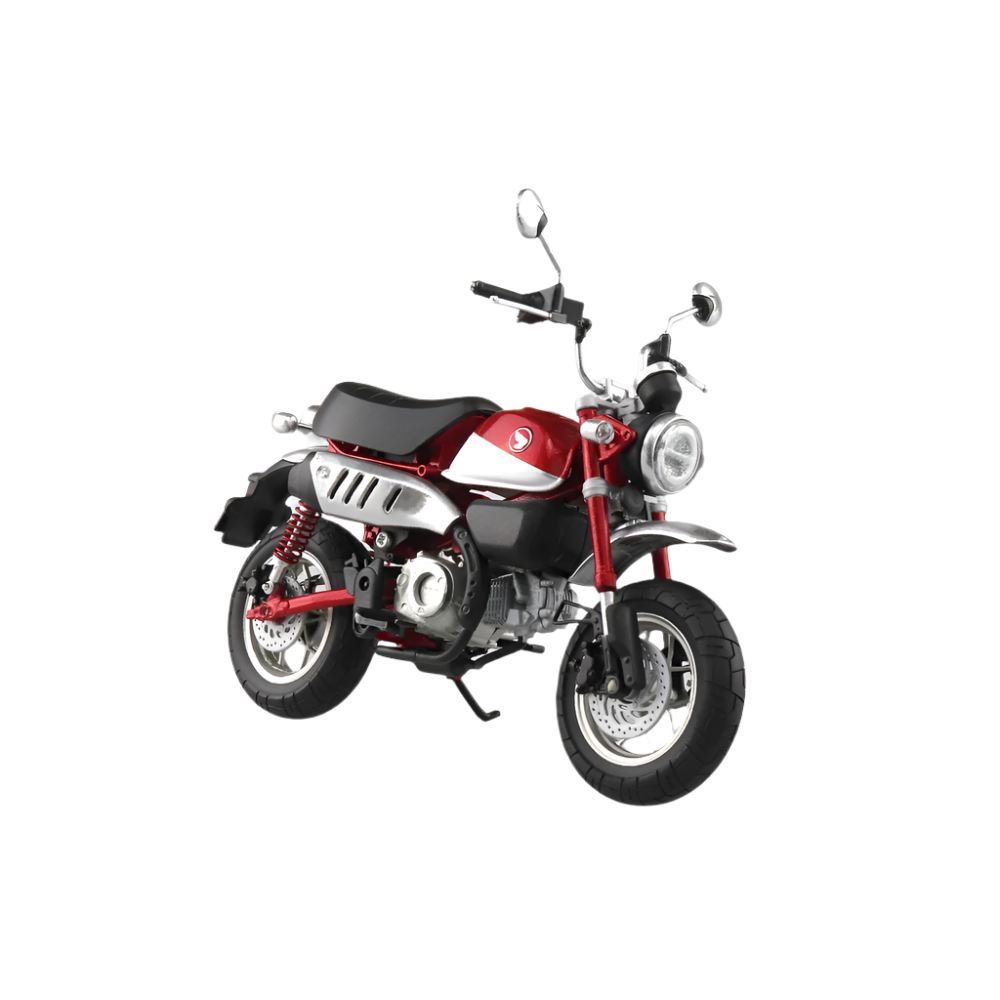 Aoshima: 1/12 Scale Honda Monkey 125 (Pearl Nebula Red) Diecast Motorcycle (ONLINE ORDER ONLY)