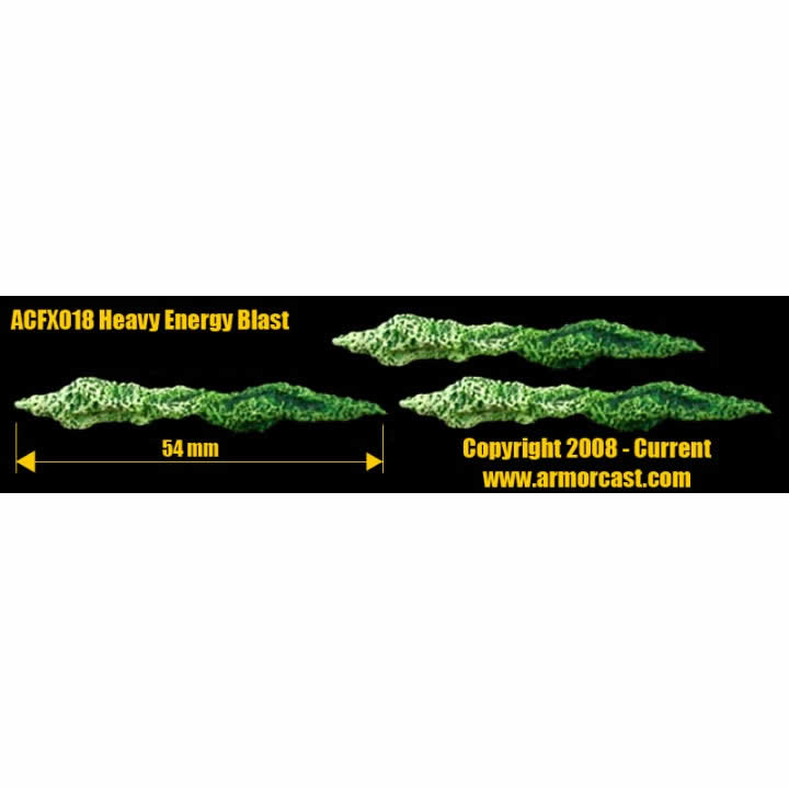 ARCACFX018 Heavy Energy Blast (3 pcs) Armorcast (ONLINE ORDER ONLY)