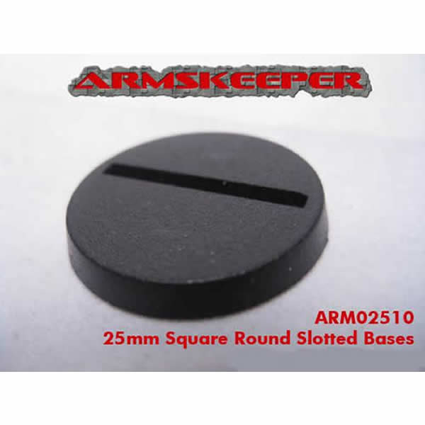 ARM02510 Round Slotted 25mm Miniature Bases Mega Pack of 80 (ONLINE ORDER ONLY)