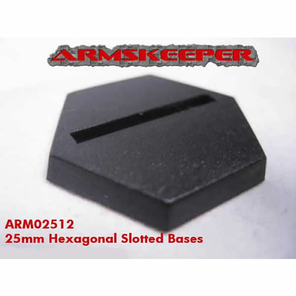 ARM02512 Hexagonal Slotted 25mm Miniature Bases Mega Pack of 80 (ONLINE ORDER ONLY)