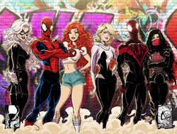Amazing Spider-Man #64 Unknown Comics Kaare Andrews Connecting Cover Exclusive Full Virgin Var (12/25/2024) (ONLINE ORDER ONLY)