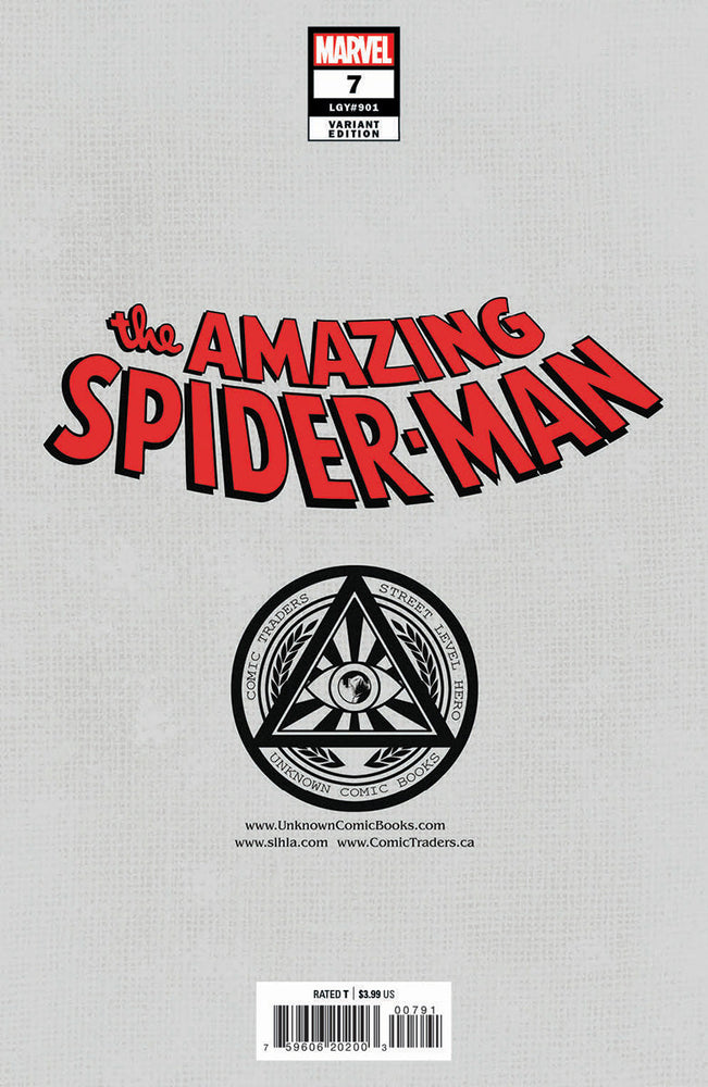 Amazing Spider-Man #7 Unknown Comics Edge Exclusive Virgin Var (08/10/2022) (Online Order Only)