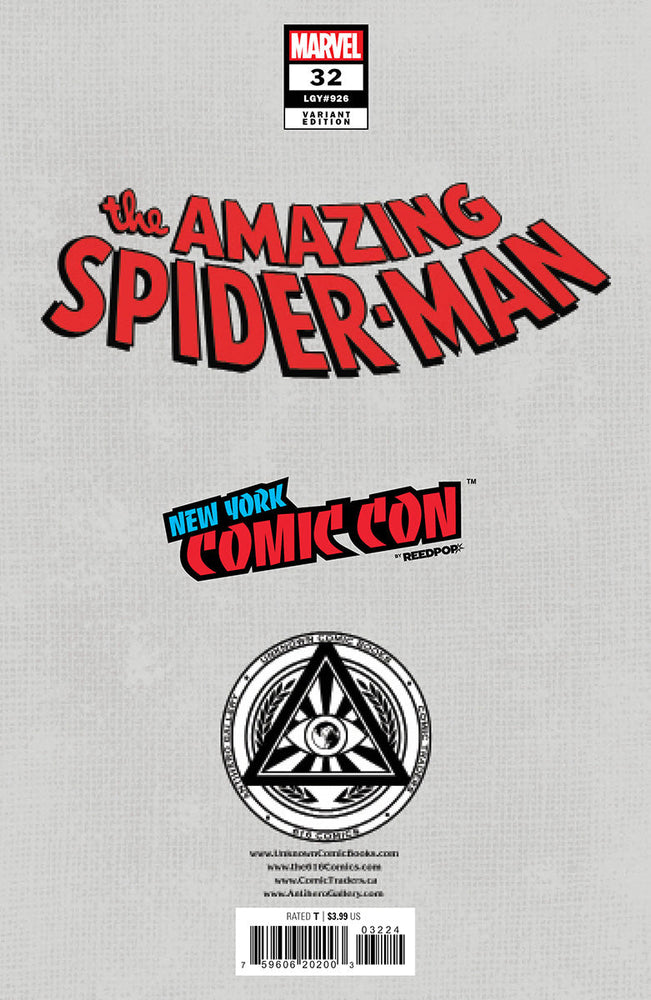 [Foil] Amazing Spider-Man #32 [G.O.D.S.] Unknown Comics Leirix Exclusive NYCC Foil Virgin Var (10/18/2023) (ONLINE ORDER ONLY)