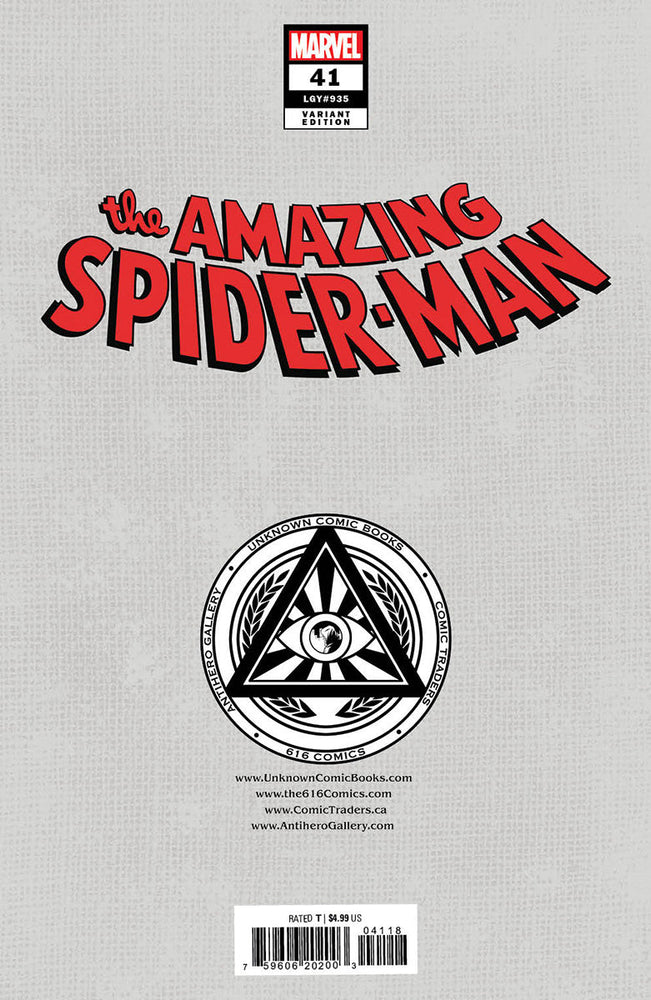 Amazing Spider-Man #41 [Gw] Unknown Comics Miguel Mercado Exclusive Var (01/03/2024) (Online Only)