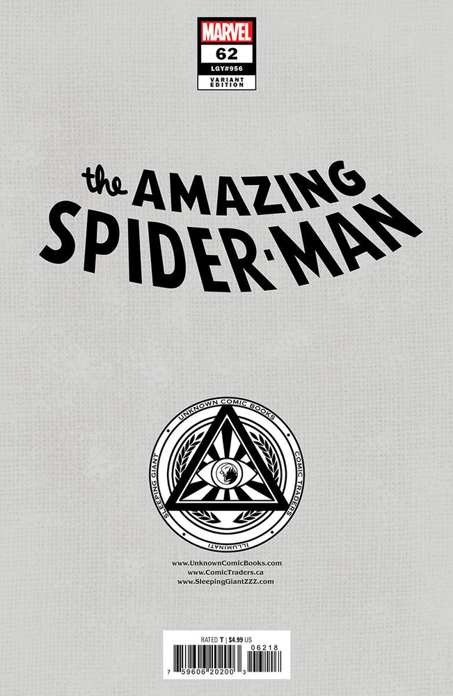 AMAZING SPIDER-MAN #62 UNKNOWN COMICS LEIRIX EXCLUSIVE VIRGIN VAR (11/27/2024) (Online Order Only)