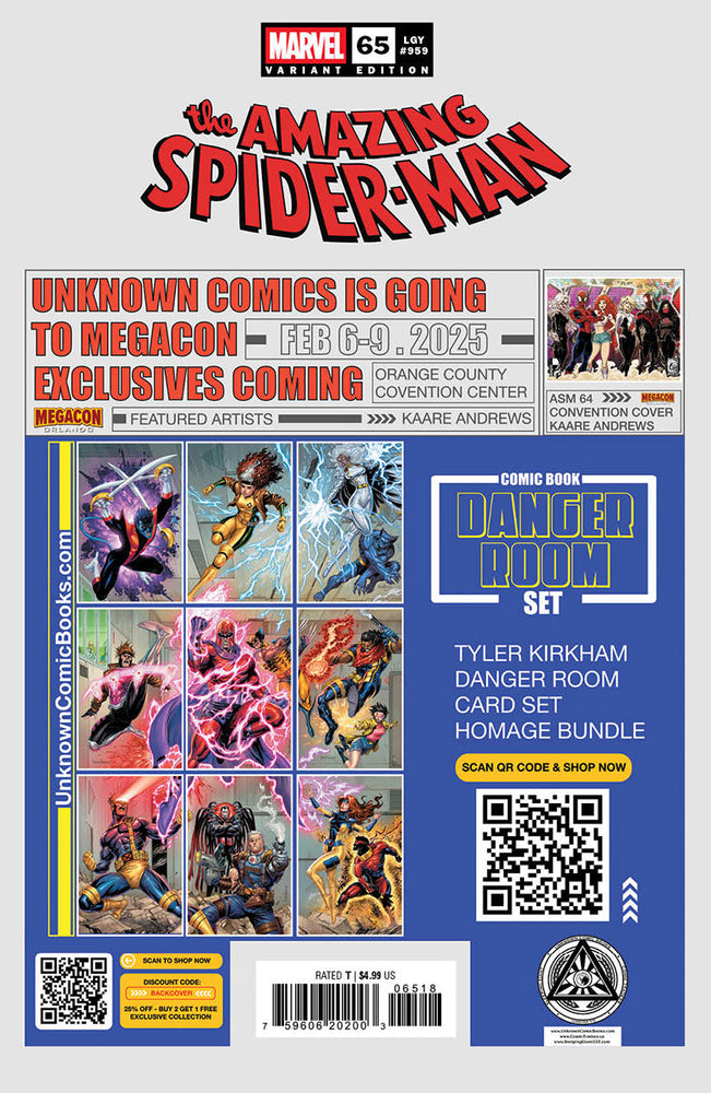 Amazing Spider-Man #65 Unknown Comics Mateus Manhanini Exclusive Virgin Var (01/08/2025) (Online Only)