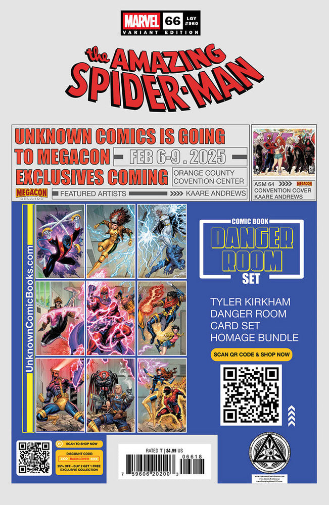 Amazing Spider-Man #66 Unknown Comics Gabriele Dell’Otto Exclusive Virgin Var (01/22/2025) (Online Only)