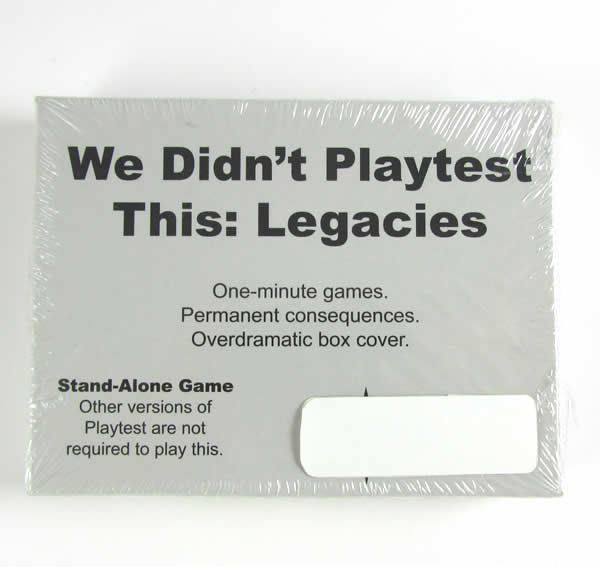 ASN0016 We Did not Playtest This Legacies Card Game (ONLINE ORDER ONLY)