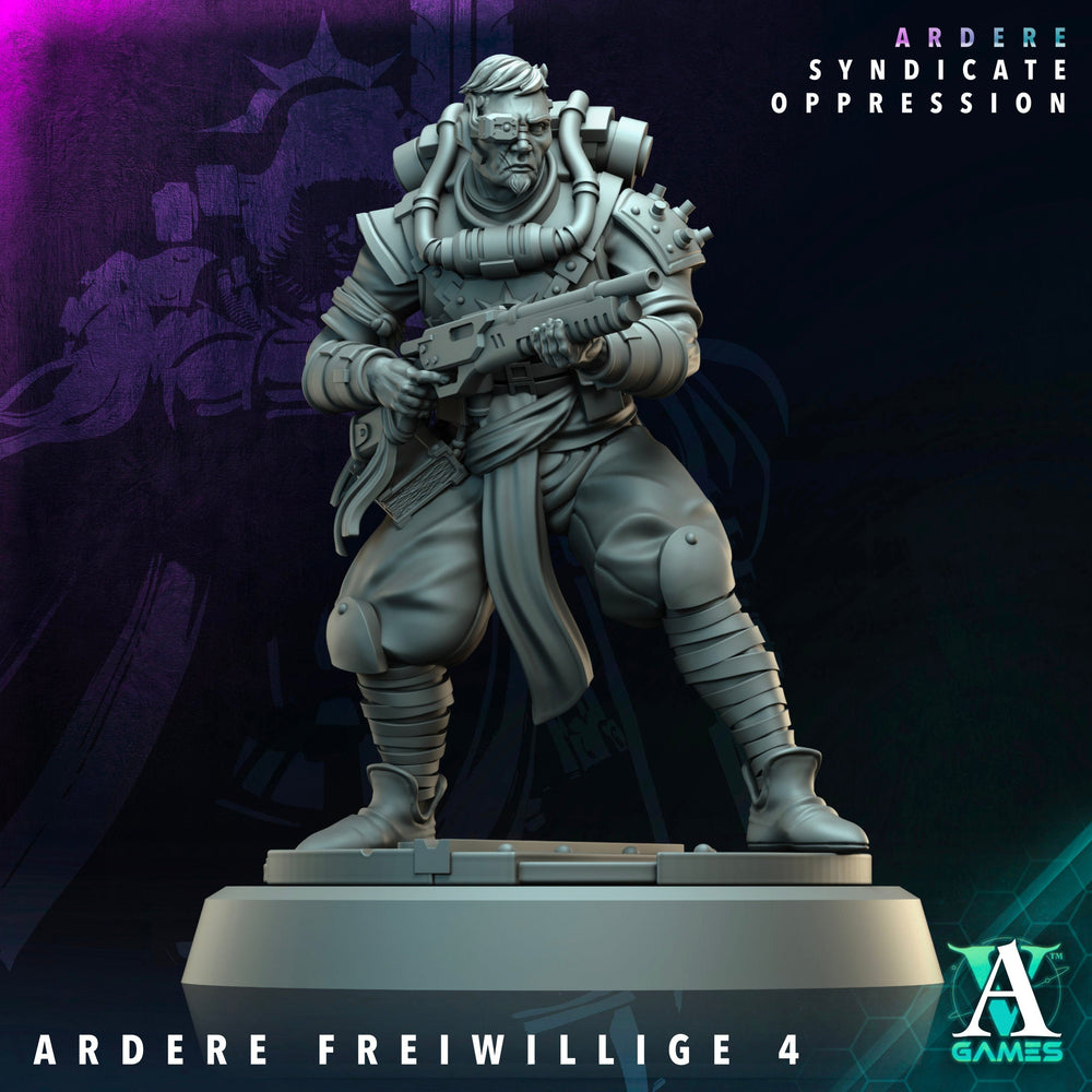 3D Printed Archvillain Games Ardere Freiwillige Ardere - Syndicate Oppression 28 32mm D&D (Online Only)