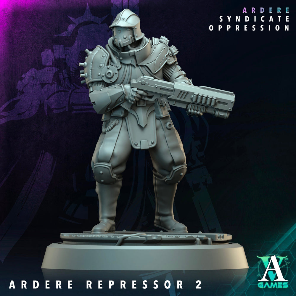 3D Printed Archvillain Games Ardere Repressor Ardere - Syndicate Oppression 28 32mm D&D (Online Only)