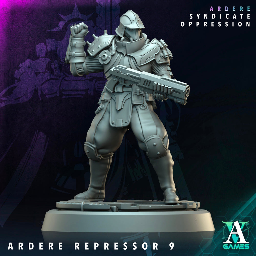 3D Printed Archvillain Games Ardere Repressor Ardere - Syndicate Oppression 28 32mm D&D (Online Only)