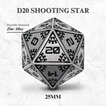Space Dice Meteor Runestones™ - 25mm D20 - Shooting Star (Online Only)