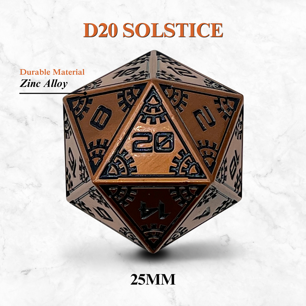 Space Dice Meteor Runestones™ - 25mm D20 - Solstice (Online Only)