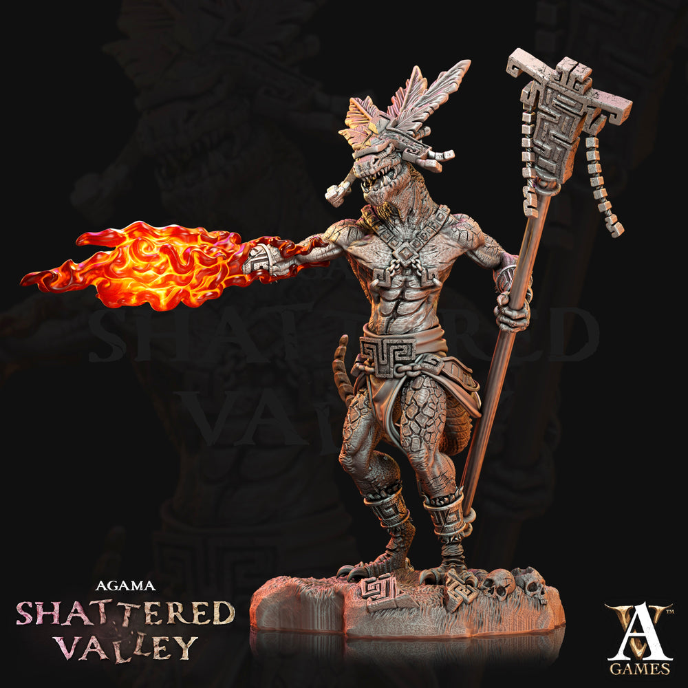 3D Printed Archvillain Games Agama Ajkin Agama Shattered Valley 28 32mm D&D (Online Only)