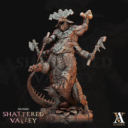 3D Printed Archvillain Games Agama Shattered Valley - Agama Telcoans 28mm 32mm D&D (Online Only)