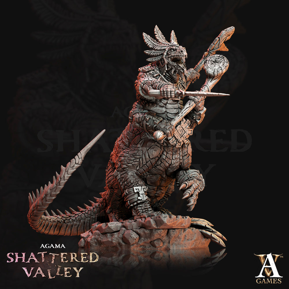 3D Printed Archvillain Games Agama Shattered Valley - Agama Telcoans 28mm 32mm D&D (Online Only)