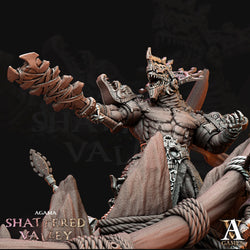 3D Printed Archvillain Games Agama Shattered Valley - Tzeekul the Conqueror 28mm 32mm D&D (Online Only)