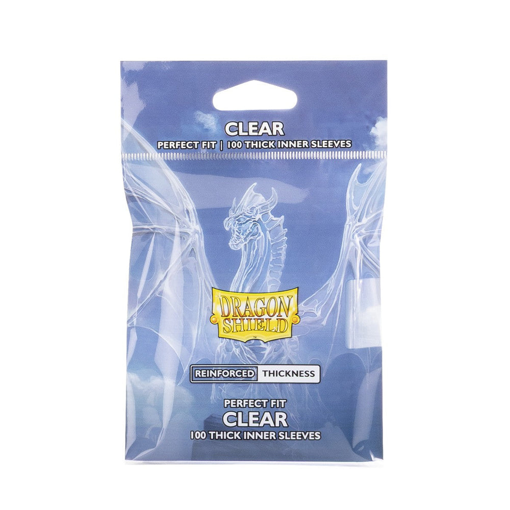 Dragon Shield Sleeves: Perfect Fit Standard Thick Inner - Clear 100CT (ONLINE ORDER ONLY)