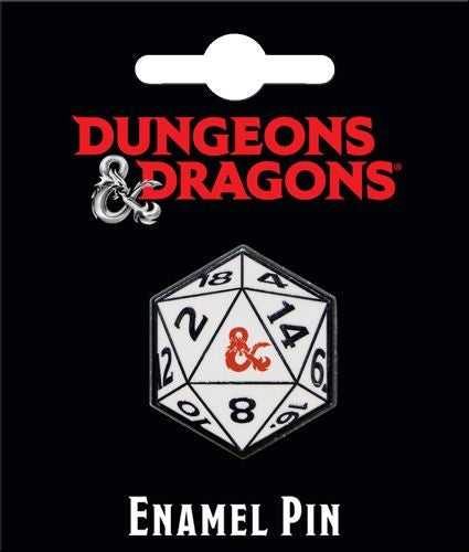 Dungeons & Dragons: 20 Sided Die Enamel Pin (ONLINE ORDER ONLY)