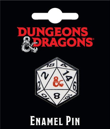 Dungeons & Dragons: 20 Sided Die Enamel Pin (ONLINE ORDER ONLY)