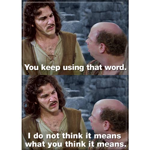 Princess Bride: What You Think It Means Magnet - 2.5" x 3.5" (ONLINE ORDER ONLY)