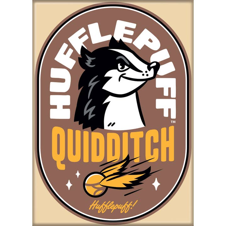 Harry Potter: Hufflepuff Quidditch Stamp Magnet (ONLINE ORDER ONLY)