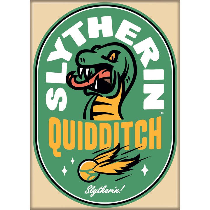 Harry Potter: Slytherin Quidditch Stamp Magnet (ONLINE ORDER ONLY)
