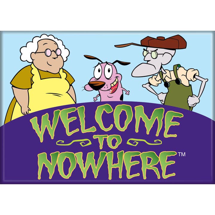 Courage the Cowardly Dog: Welcome To Nowhere Magnet (ONLINE ORDER ONLY)