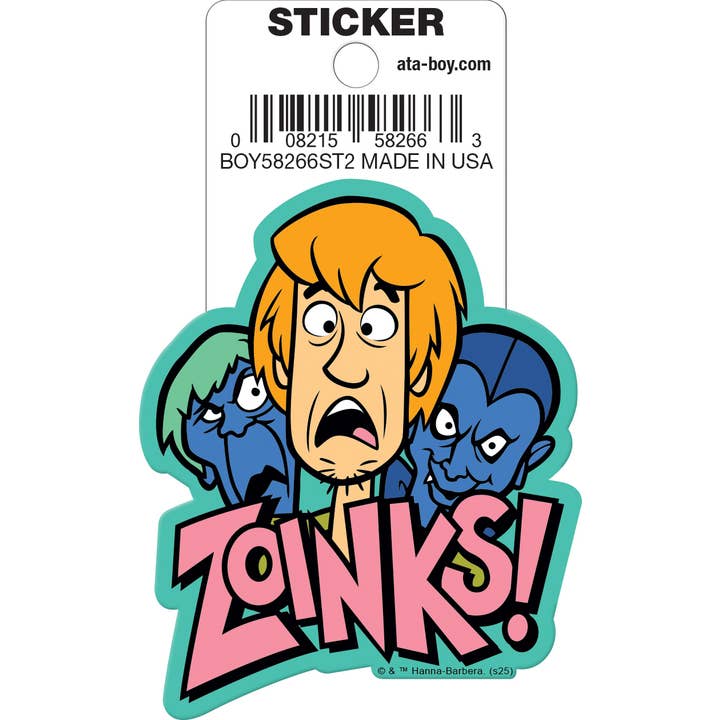 Scooby Doo: Shaggy Zoinks Die Cut Vinyl Sticker - 3" (ONLINE ORDER ONLY)