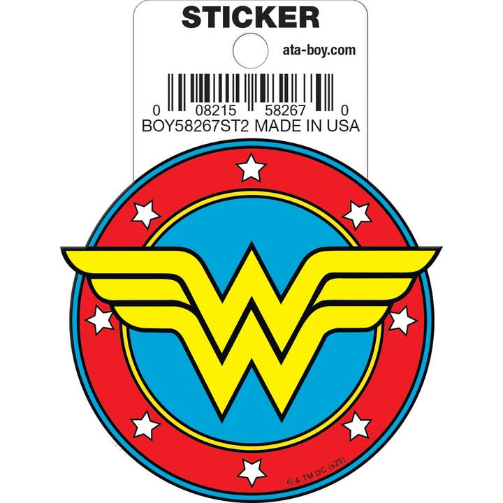 DC Comics: Wonder Woman Logo Die Cut Vinyl Sticker - 3" (ONLINE ORDER ONLY)