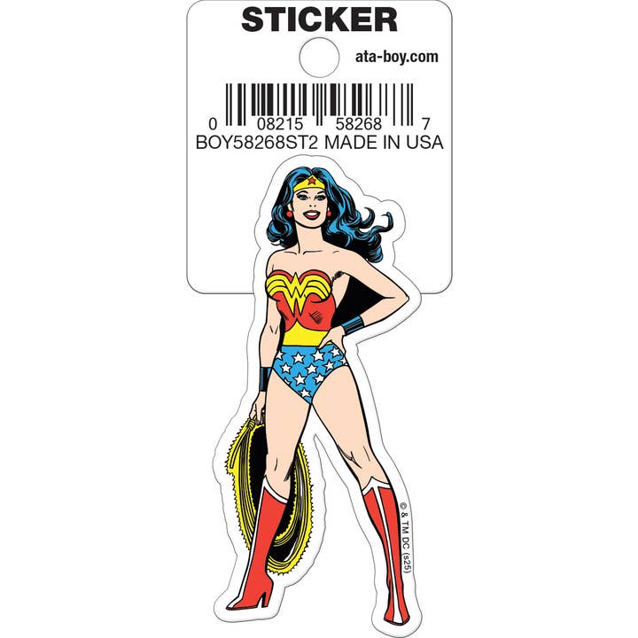 DC Comics: Wonder Woman Classic Die Cut Vinyl Sticker - 3" (ONLINE ORDER ONLY)