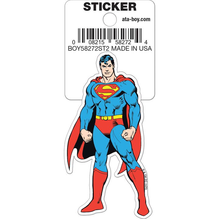 DC Comics: Superman Classic Die Cut Vinyl Sticker - 3" (ONLINE ORDER ONLY)