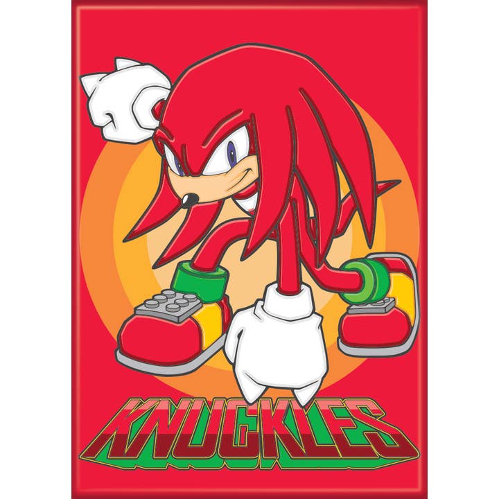 Sonic the Hedgehog: Knuckles On Red Magnet (ONLINE ORDER ONLY)