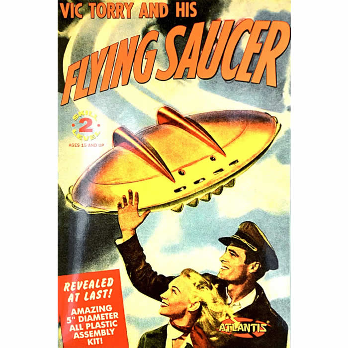 ATM1009 Vic Torrey UFO 5 Inch Disk Plastic Model Kit Atlantis Models (ONLINE ORDER ONLY)